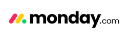 monday.com logo on white background