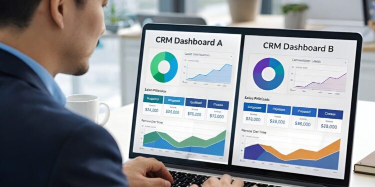 crm, analytics dashboard, business analytics, office environment, digital tools, decision making, user interface, productivity, business software, workflow management, modern office, corporate workspace, software comparison, saas, business user, remote work, startup, digital transformation, laptop screen, technology