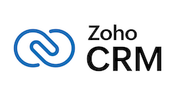 zoho crm logo on white background